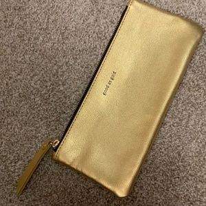 anthropologie good as gold pencil/cosmetic bag